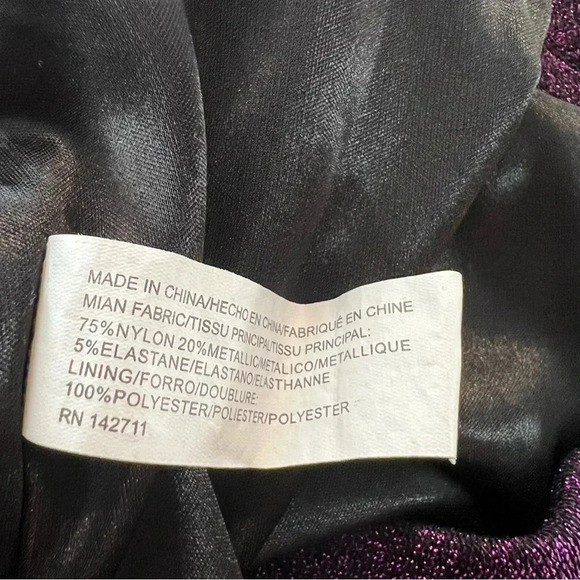 Eloquii women’s skirt sz 18 purple black glitter - Picture 7 of 7